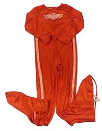 Kockovaným - Červený overal s potiskem - PJ Masks