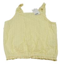 Žltý pruhovaný crop top zn. H&M