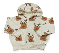 Smotanová mikina so sobmi a kapucňou Primark