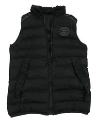 Čierna šušťáková zateplená vesta zn. Zanetti