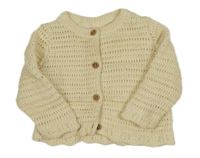 Krémový perforovaný prepínaci sveter F&F