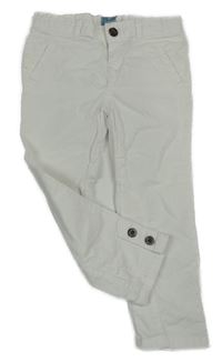 Biele menšestrové nohavice GAP