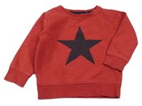 Červená mikina s hvězdou Next