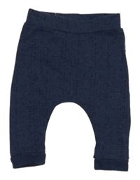 Tmavomodré vzorované lehké tepláky Noppies