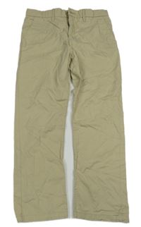 Béžové plátěné chino kalhoty H&M