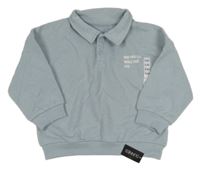 Nové - Modrá polo mikina s nápisom Dunnes