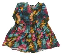 Farebné vzorované bavlnené šaty Next