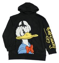 Černá mikina s Donaldem a kapucí Primark