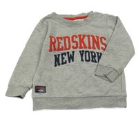 Sivá melírovaná mikina s nápisom