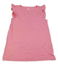 Ružové bodkovaná é tričko Topolino