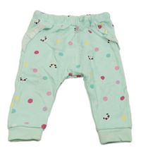 Mátové bodkovaná é tepláky s pandami KappAhl