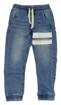 Modré teplákové cuff rifle s pruhy Reserved