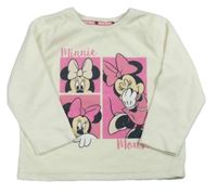 Smotanové plyšové tričko s Minnie Primark