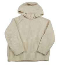 Smotanový žinylkový sveter s kapucňou Pep&Co