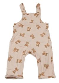 Světlerůžové laclové tepláky s medvědy Next