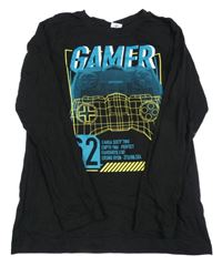 Černé triko s potiskem Chapter young