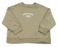 Hnedá mikina s nápisom Next