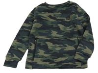 Kaki-tmavomodrá army mikina s vreckom George