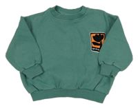 Zelená mikina s obrázkom Zara