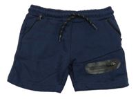 Tmavomodré teplákové kraťasy Matalan