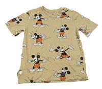 Béžové tričko s Mickeym H&M