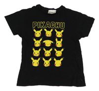 Čierne tričko s Pikachu