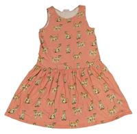 Růžové šaty s gepardy H&M