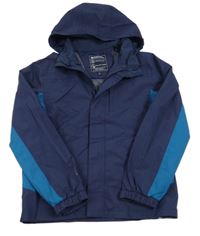 Tmavomodrá šusťáková funkční bunda s kapucí Mountain Warehouse