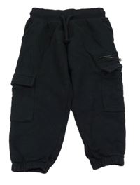 Černé cargo tepláky Next