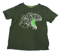 Tmavozelené tričko s dinem Mountain Warehouse