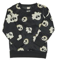 Tmavosivá mikina s duchy