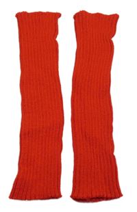 Červené pletené návleky 