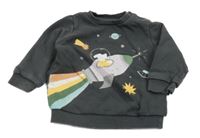 Antracitová mikina s raketou F&F