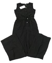 Nové - Čierny rebrovaný nohavicový overal WE