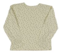 Smetanovo-sivé kvetované tričko Manor