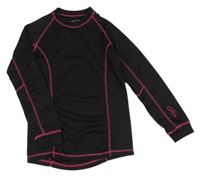 Čierno-ružové funkčné tričko