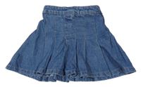 Modrá rifľová skladaná sukňa Matalan