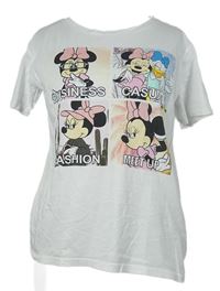 Dámské bílé tričko s Minnie Disney 