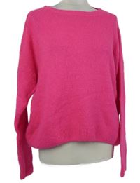 Dámský neonově růžový svetr 
