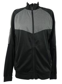 Pánska sivo-čierna športová funkčná prepínaci mikina Workout