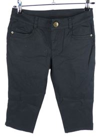 Dámské černé capri elastické rifle Street One 