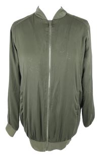 Dámský khaki šusťákový oversize bomber New Look