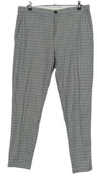 Pánske sivé kockované nohavice Zara vel. 34