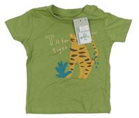Zelené tričko s tigrom Primark