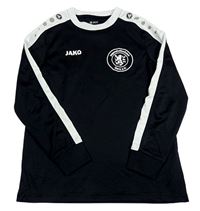 Černo-bílé sportovní triko s potiskem jako
