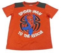 Červeno-antracitové sportovní tričko se Spidermanem Marvel