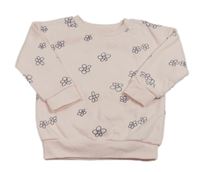 Svetloružová kvetinová mikina Primark