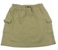 Khaki tepláková cargo sukňa River Island