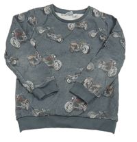 Sivá mikina s motorkami Name it