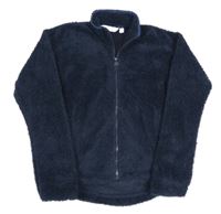 Tmavomodrá chlpatá funkčná prepínaci mikina Regatta